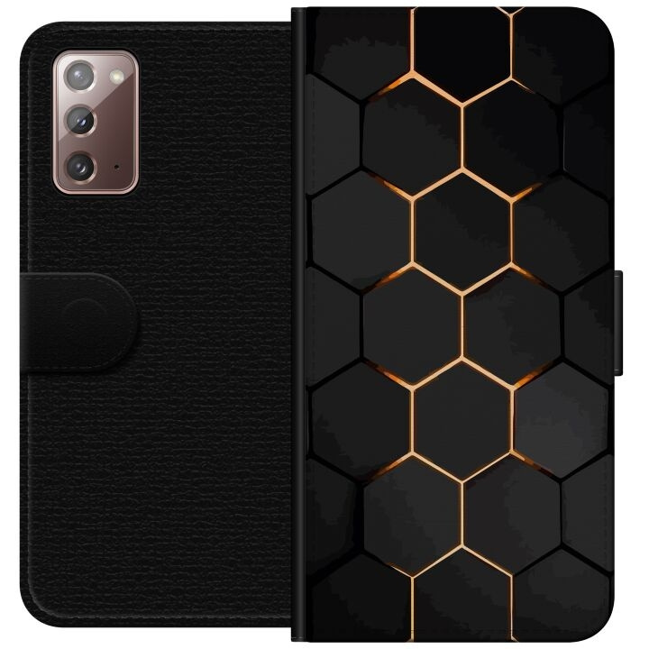 Portemonnee-hoesje voor Samsung Galaxy Note20 met Luxe Patroon ontwerp in de groep SMARTPHONE & TABLETS / Mobielbescherming / Samsung bij TP E-commerce Nordic AB (A60657)