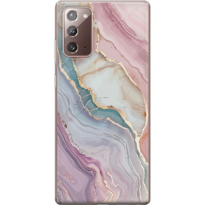 Mobiele hoes voor Samsung Galaxy Note20 met Marmer ontwerp in de groep SMARTPHONE & TABLETS / Mobielbescherming / Samsung bij TP E-commerce Nordic AB (A60681)