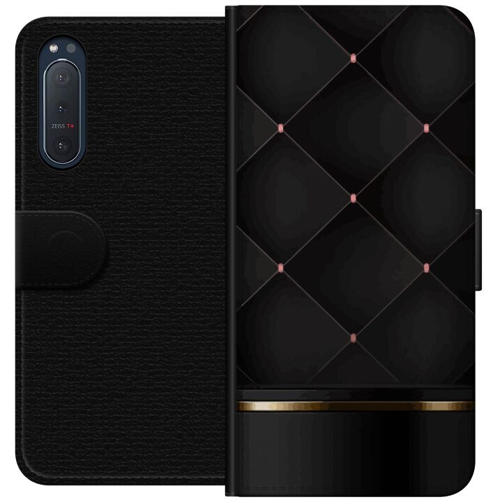 Portemonnee-hoesje voor Sony Xperia 5 II met Luxe lijn ontwerp in de groep SMARTPHONE & TABLETS / Mobielbescherming / Sony bij TP E-commerce Nordic AB (A61376)