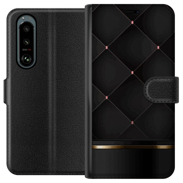 Portemonnee-hoesje voor Sony Xperia 5 III met Luxe lijn ontwerp in de groep SMARTPHONE & TABLETS / Mobielbescherming / Sony bij TP E-commerce Nordic AB (A61430)