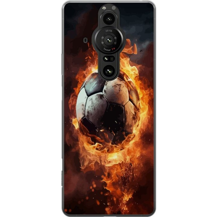 Mobiele hoes voor Sony Xperia Pro-I met Voetbal ontwerp in de groep SMARTPHONE & TABLETS / Mobielbescherming / Sony bij TP E-commerce Nordic AB (A61706)