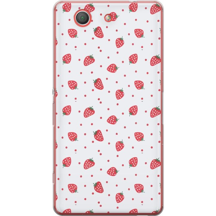 Mobiele hoes voor Sony Xperia Z3 Compact met Aardbeien ontwerp in de groep SMARTPHONE & TABLETS / Mobielbescherming / Sony bij TP E-commerce Nordic AB (A61783)