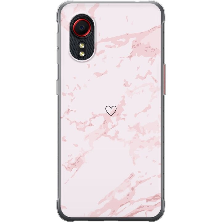 Mobiele hoes voor Samsung Galaxy Xcover 5 met Roze Hart ontwerp in de groep SMARTPHONE & TABLETS / Mobielbescherming / Samsung bij TP E-commerce Nordic AB (A63463)