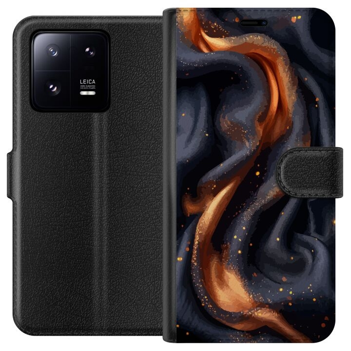 Portemonnee-hoesje voor Xiaomi 13 Pro met Vurig zijde ontwerp in de groep SMARTPHONE & TABLETS / Mobielbescherming / Xiaomi bij TP E-commerce Nordic AB (A64170)