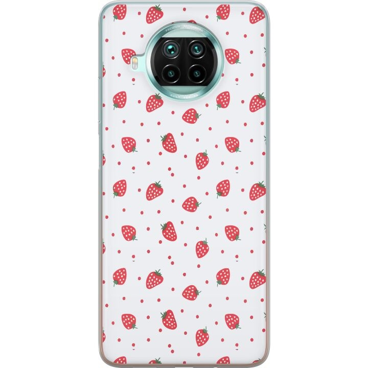 Mobiele hoes voor Xiaomi Mi 10T Lite 5G met Aardbeien ontwerp in de groep SMARTPHONE & TABLETS / Mobielbescherming / Xiaomi bij TP E-commerce Nordic AB (A64672)