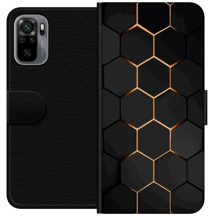 Portemonnee-hoesje voor Xiaomi Redmi Note 10S met Luxe Patroon ontwerp in de groep SMARTPHONE & TABLETS / Mobielbescherming / Xiaomi bij TP E-commerce Nordic AB (A66030)
