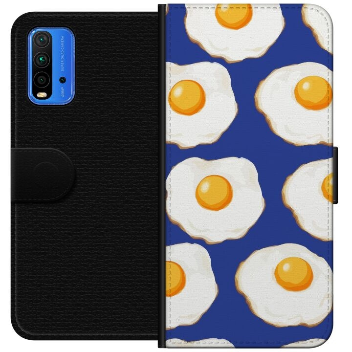 Portemonnee-hoesje voor Xiaomi Redmi Note 9 4G met Gebakken eieren ontwerp in de groep SMARTPHONE & TABLETS / Mobielbescherming / Xiaomi bij TP E-commerce Nordic AB (A66605)