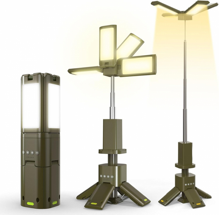 Multifunktionell hopfällbar LED-lampa 14000mAh in de groep SPORT, VRIJE TIJD & HOBBY / Buitenrecreatie / Campinglampen bij TP E-commerce Nordic AB (A70044)