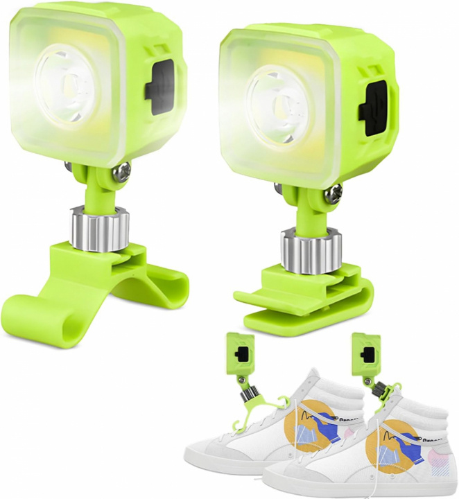 Laddningsbara LED-lampor för skor - Perfekt för kvällslöpning & utomhusaktiviteter! in de groep SPORT, VRIJE TIJD & HOBBY / Leuke dingen / Handige spullen bij TP E-commerce Nordic AB (A70047)
