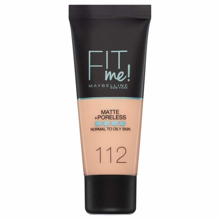 Maybelline Fit Me Matte + Poreless Foundation - 112 Soft Beige in de groep BEAUTY & HEALTH / Makeup / Make-up gezicht / Foundation bij TP E-commerce Nordic AB (C00076)