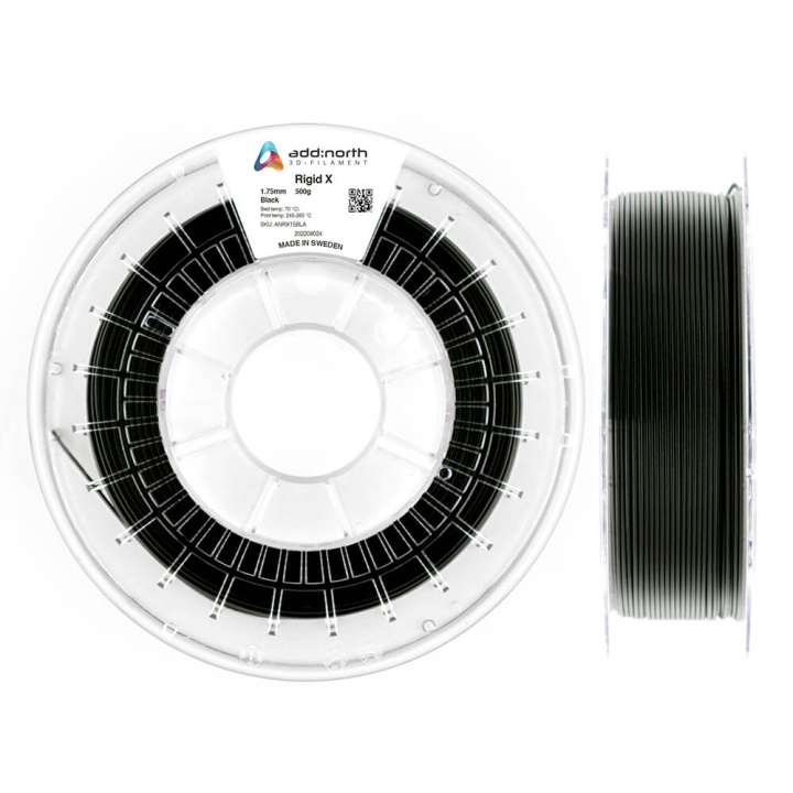 ADDNORTH Rigid X 1.75mm 500g Black in de groep COMPUTERS & RANDAPPARATUUR / Printers & Accessoires / Printers / 3D-printer en Accessoires / Tillbehör bij TP E-commerce Nordic AB (C00132)