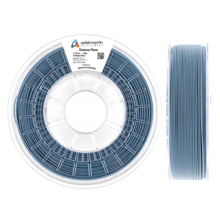 ADDNORTH Textura Flare 1.75mm 750g Twilight Blue in de groep COMPUTERS & RANDAPPARATUUR / Printers & Accessoires / Printers / 3D-printer en Accessoires / Tillbehör bij TP E-commerce Nordic AB (C00140)