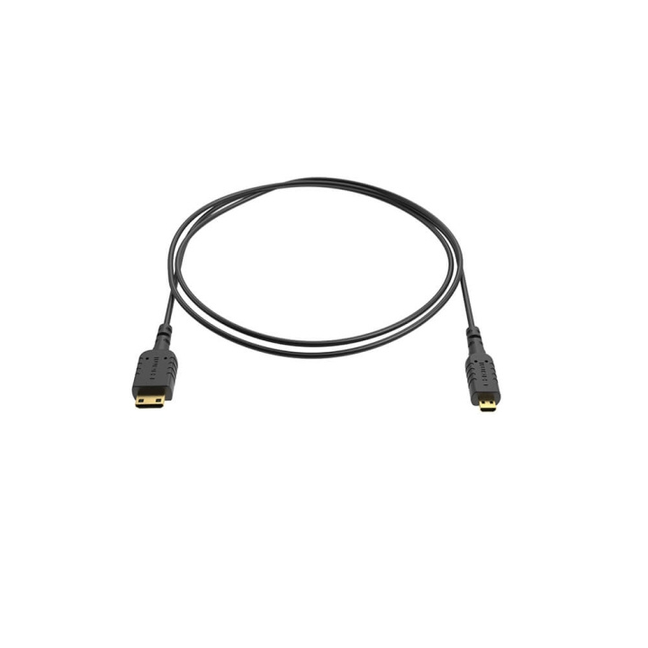 8SINN Cable Micro HDMI-Mini HDMI Extra Tunn 80cm in de groep HOME ELECTRONICS / Kabels & Adapters / HDMI / Kabels bij TP E-commerce Nordic AB (C00153)