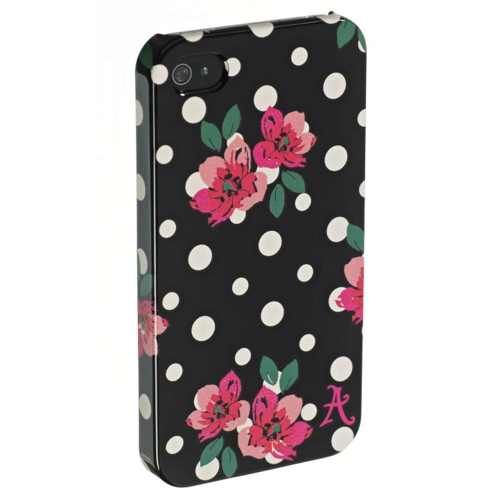 ACCESSORIZE Wallet iPhone4 Polka Black in de groep SMARTPHONE & TABLETS / Mobielbescherming / Apple / iPhone 4/4S / Hoesjes bij TP E-commerce Nordic AB (C00155)