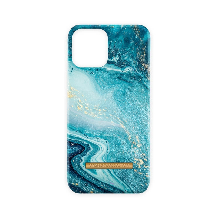 ONSALA COLLECTION Mobile Cover Soft Blue Sea Marble iPhone 13 Pro Max in de groep SMARTPHONE & TABLETS / Mobielbescherming / Apple / iPhone 13 Pro Max / Hoesjes bij TP E-commerce Nordic AB (C00168)