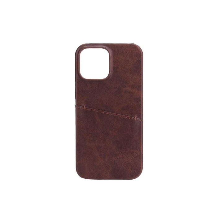 ONSALA Mobile Cover Brown with Cardpocket iPhone 13 Pro Max in de groep SMARTPHONE & TABLETS / Mobielbescherming / Apple / iPhone 13 Pro Max / Hoesjes bij TP E-commerce Nordic AB (C00181)