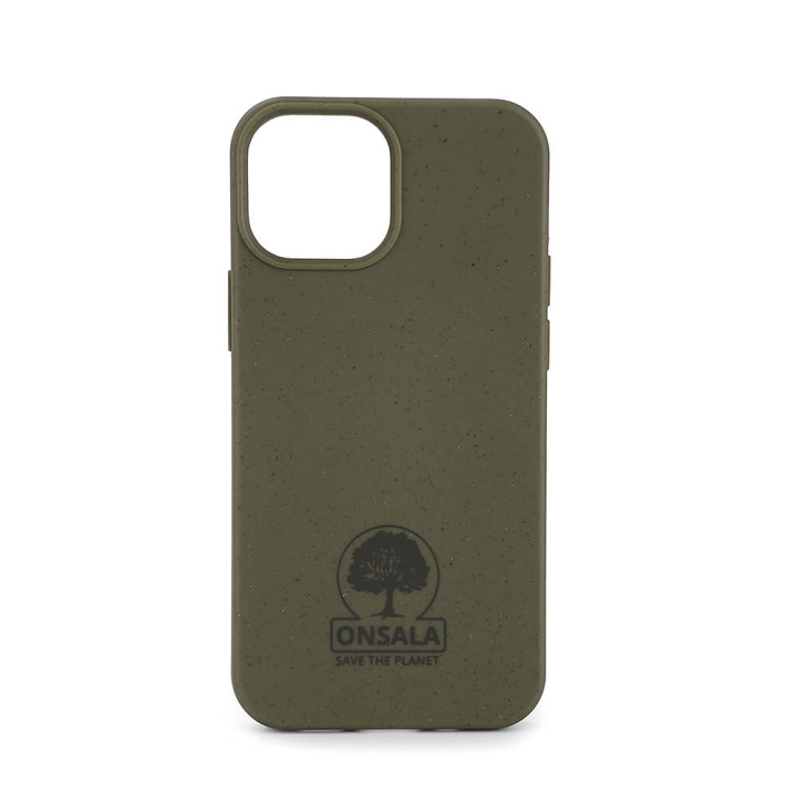 ONSALA ECO Mobile Cover green iPhone 13 Mini in de groep SMARTPHONE & TABLETS / Mobielbescherming / Apple / iPhone 13 Mini / Hoesjes bij TP E-commerce Nordic AB (C00194)