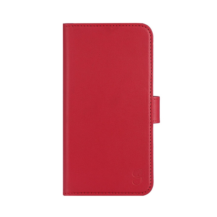 GEAR Wallet Red Limited Edition 3 Cardpockets iPhone 13 Pro Max in de groep SMARTPHONE & TABLETS / Mobielbescherming / Apple / iPhone 13 Pro Max / Wallet Case bij TP E-commerce Nordic AB (C00216)