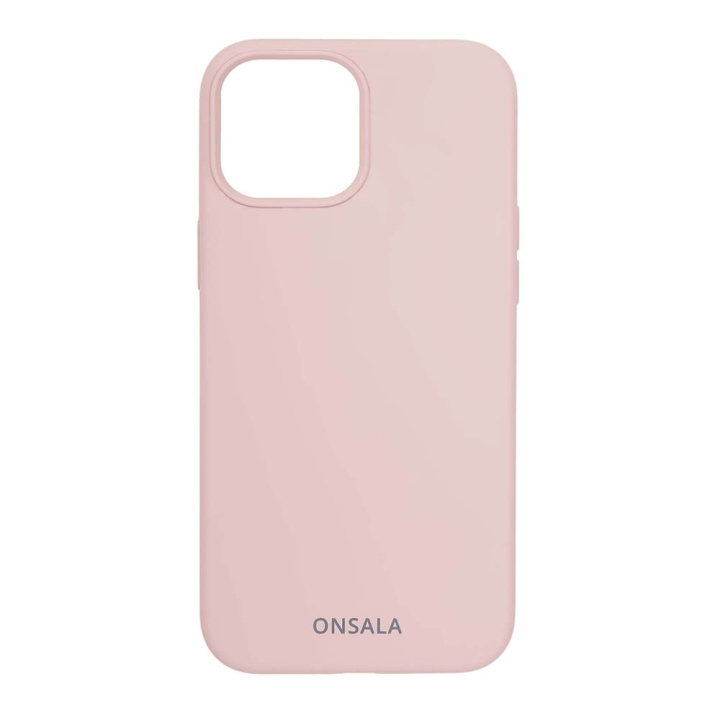 ONSALA Mobile Cover Silicone Sand Pink iPhone 13 Mini in de groep SMARTPHONE & TABLETS / Mobielbescherming / Apple / iPhone 13 Mini / Hoesjes bij TP E-commerce Nordic AB (C00235)