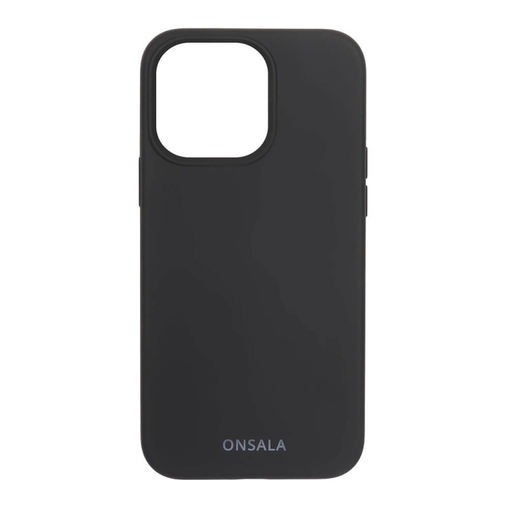 ONSALA Mobile Cover Silicone Black iPhone 13 Pro in de groep SMARTPHONE & TABLETS / Mobielbescherming / Apple / iPhone 13 Pro / Hoesjes bij TP E-commerce Nordic AB (C00241)