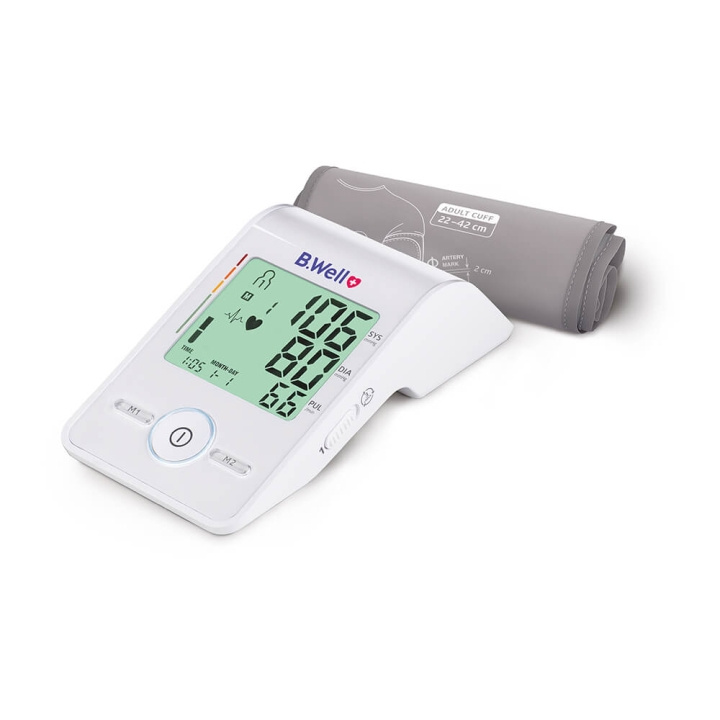 B.WELL B P Monitor MED-55 M-L, 60 Mem in de groep BEAUTY & HEALTH / Gezondheidszorg / Bloeddrukmeters bij TP E-commerce Nordic AB (C00249)