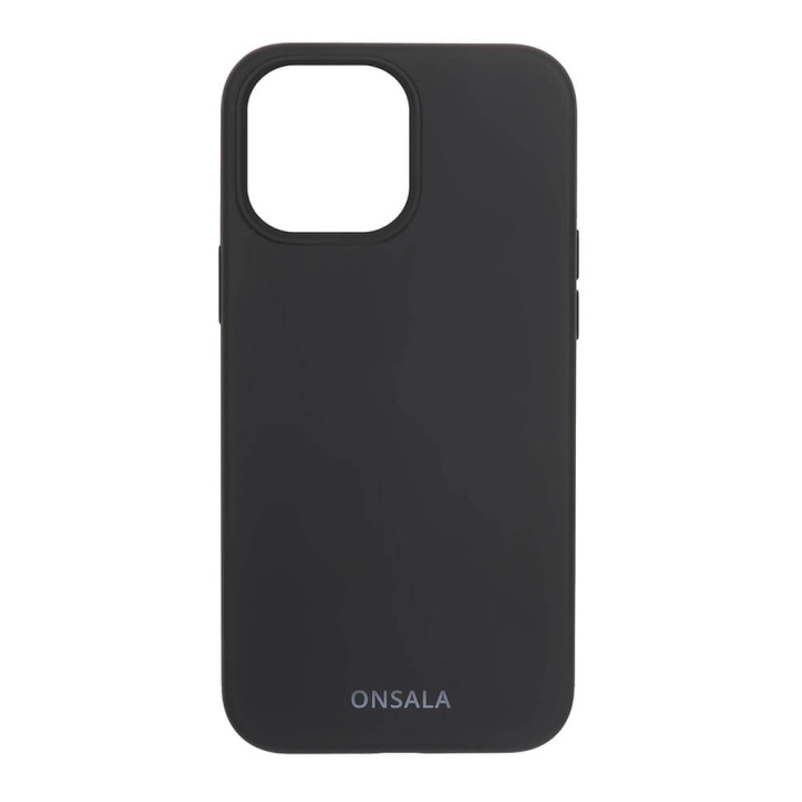 ONSALA Mobile Cover Silicone Black iPhone 13 Pro Max in de groep SMARTPHONE & TABLETS / Mobielbescherming / Apple / iPhone 13 Pro Max / Hoesjes bij TP E-commerce Nordic AB (C00258)