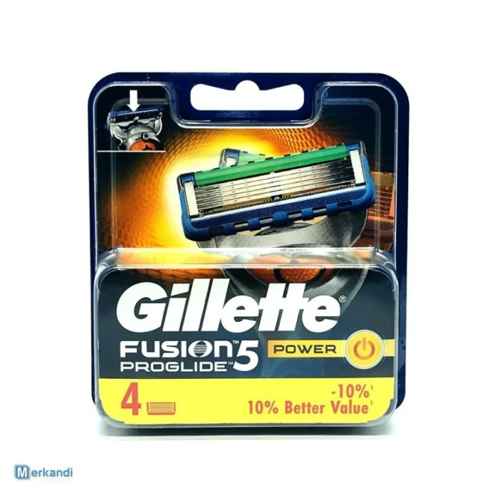Gillette Fusion Proglide Power 4-pack in de groep BEAUTY & HEALTH / Haar & Styling / Scheren & Trimmen / Scheermessen & Accessoires bij TP E-commerce Nordic AB (C00457)