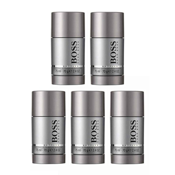 5-pack Hugo Boss Bottled Deostick 75ml in de groep BEAUTY & HEALTH / Geuren & Parfum / Deodorant / Deodorant voor vrouwen bij TP E-commerce Nordic AB (C00470)