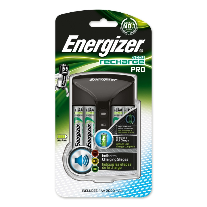 ENERGIZER Battery Charger Pro 4x AA 2000mAh in de groep HOME ELECTRONICS / Batterijen & Opladers / Batterijoplader bij TP E-commerce Nordic AB (C00505)