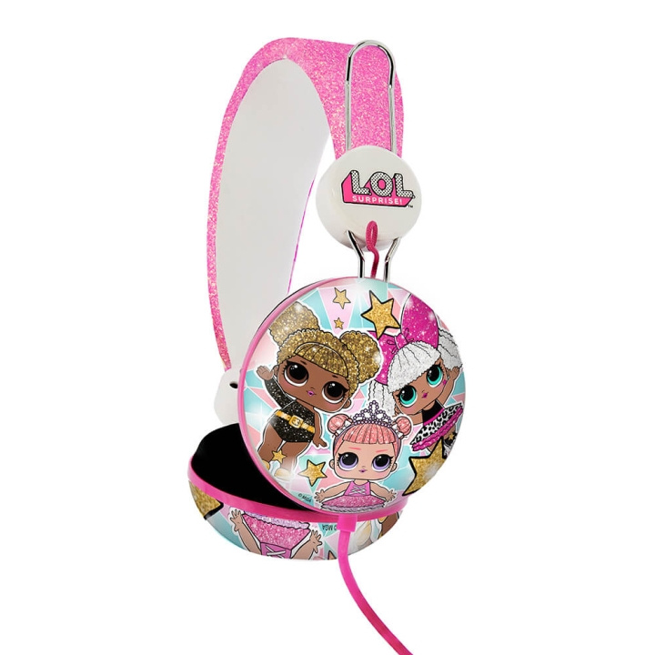 LOL Headphone Dome Tween On-Ear 90dB Glitter Glam in de groep HOME ELECTRONICS / Audio & Beeld / Koptelefoon & Accessoires / Koptelefoon bij TP E-commerce Nordic AB (C00541)