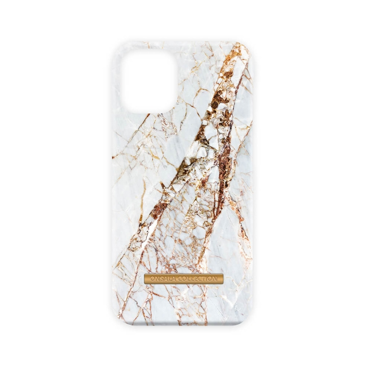 Mobilskal Soft White Rhino Marble iPhone 13 Mini in de groep SMARTPHONE & TABLETS / Mobielbescherming / Apple / iPhone 13 Mini / Hoesjes bij TP E-commerce Nordic AB (C00725)