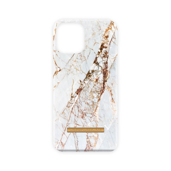 Mobilskal Soft White Rhino Marble iPhone 13 Pro in de groep SMARTPHONE & TABLETS / Mobielbescherming / Apple / iPhone 13 Pro / Hoesjes bij TP E-commerce Nordic AB (C00729)