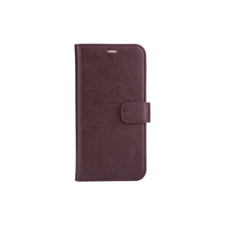 Strålningsskydd Mobilfodral PU-Läder iPhone 13 Flipcover Brun in de groep SMARTPHONE & TABLETS / Mobielbescherming / Apple / iPhone 13 / Wallet Case bij TP E-commerce Nordic AB (C00737)