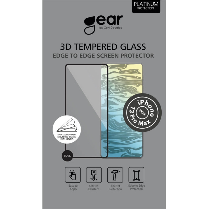 GEAR Schermbeschermer 3D iPhone 13 Pro Max / 14 Plus in de groep SMARTPHONE & TABLETS / Mobielbescherming / Apple / iPhone 13 Pro Max / Screen Protectors bij TP E-commerce Nordic AB (C00748)