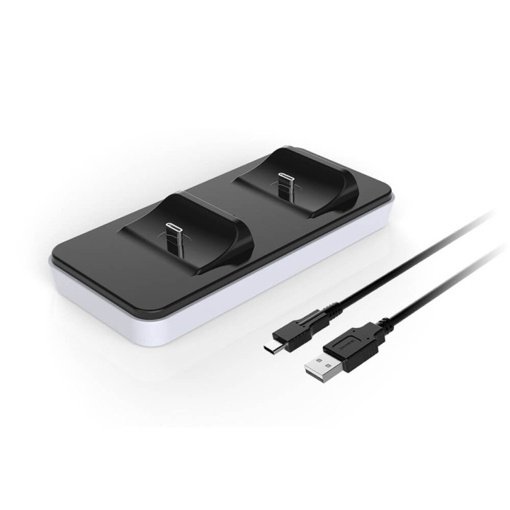 RAPTOR Charger for Controller Dual PS5 in de groep HOME ELECTRONICS / Spelconsoles en accessoires / Sony PlayStation 5 / Accessoires bij TP E-commerce Nordic AB (C00840)