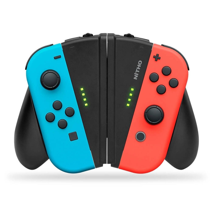 NITHO Hållare för NSW Joy-Con V-Grip in de groep HOME ELECTRONICS / Spelconsoles en accessoires / Nintendo Switch / Accessoires bij TP E-commerce Nordic AB (C00846)