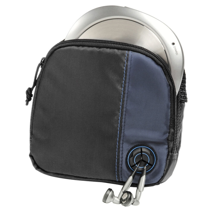 HAMA CD-player Bag incl. 3x CDs Black/Blue in de groep HOME ELECTRONICS / Opslagmedia / CD/DVD/BD-schijven / Cd/dvd-opslag bij TP E-commerce Nordic AB (C01409)