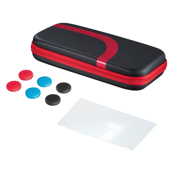 HAMA Set for Nintendo Switch Black/Red in de groep HOME ELECTRONICS / Spelconsoles en accessoires / Nintendo Switch / Accessoires bij TP E-commerce Nordic AB (C01417)