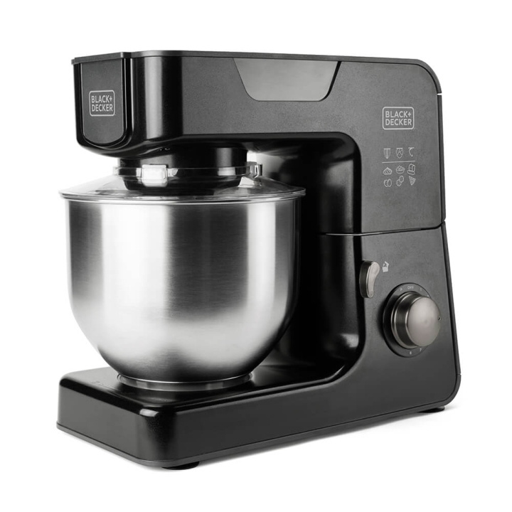 BLACK+DECKER Stand Mixer 1000W Black in de groep HUISHOUDEN & TUIN / Huishoudelijke apparaten / Keukentools & -apparatuur / Keukenapparatuur & Accessoires bij TP E-commerce Nordic AB (C01486)