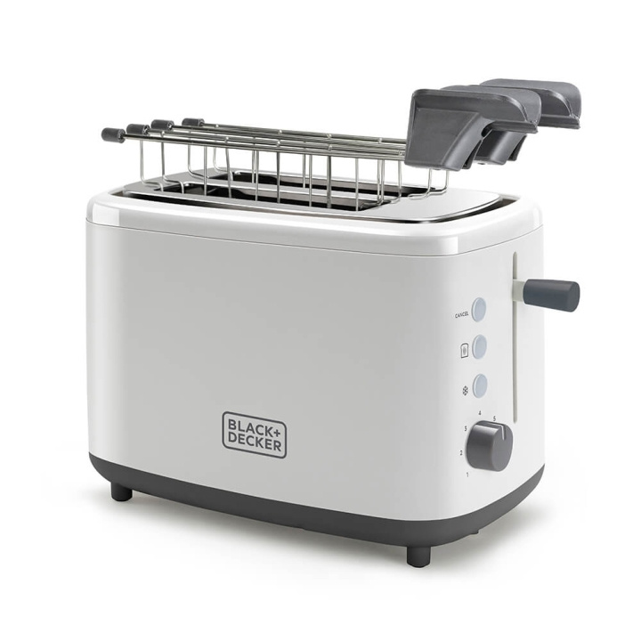 BLACK+DECKER Toaster 2-Slice Vit in de groep HUISHOUDEN & TUIN / Huishoudelijke apparaten / Broodroosters & Broodgrills / Broodroosters bij TP E-commerce Nordic AB (C01501)