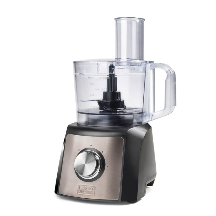 BLACK+DECKER Food processor 1200W Brushed in de groep HUISHOUDEN & TUIN / Huishoudelijke apparaten / Keukentools & -apparatuur / Voedselverwerkers bij TP E-commerce Nordic AB (C01509)