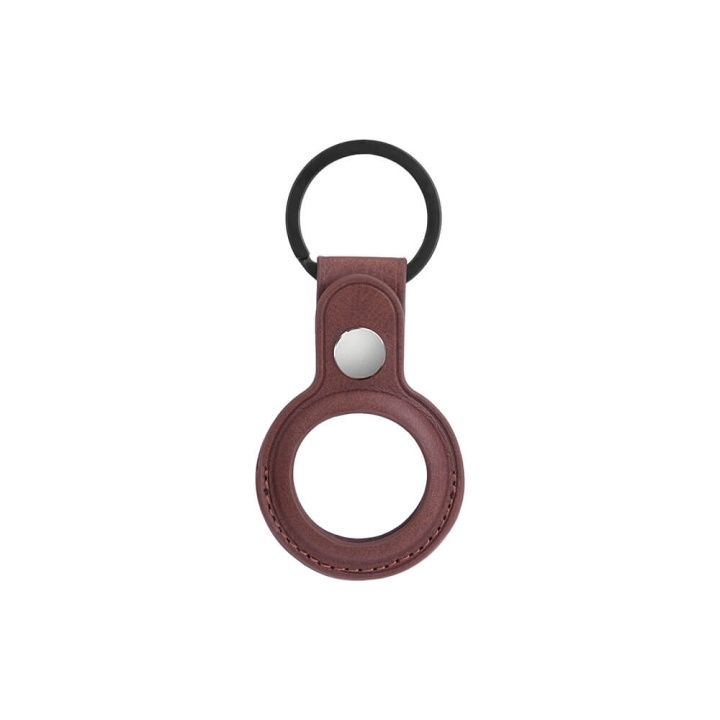 ONSALA Airtag Holder Brown with Keyring in de groep SMARTPHONE & TABLETS / Overige accessoires / Overige bij TP E-commerce Nordic AB (C01541)