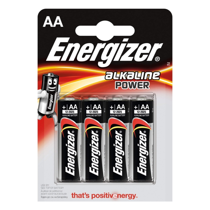 ENERGIZER Battery AA/LR6 Alkaline Power 4-p. in de groep HOME ELECTRONICS / Batterijen & Opladers / Batterijen / Batterijen voor hoortoestellen bij TP E-commerce Nordic AB (C01576)