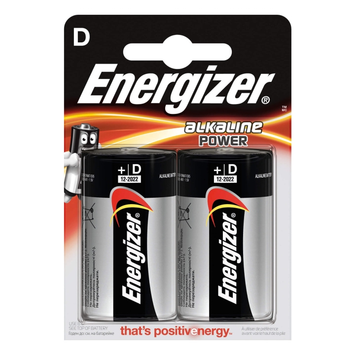 ENERGIZER Battery D/LR20 Alkaline Power 2-p. in de groep HOME ELECTRONICS / Batterijen & Opladers / Batterijen / Overigen bij TP E-commerce Nordic AB (C01579)