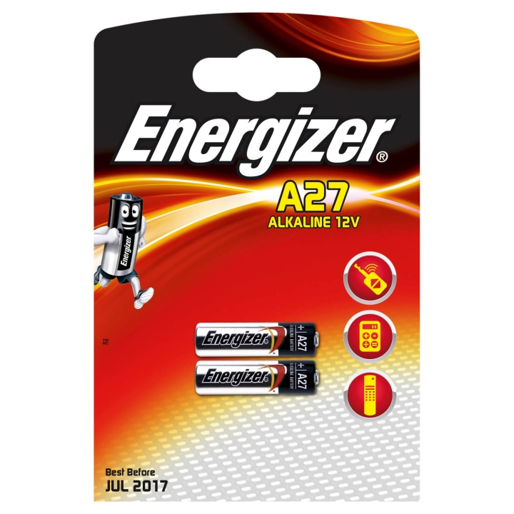 ENERGIZER Battery A27 Alkaline 2-pack in de groep HOME ELECTRONICS / Batterijen & Opladers / Batterijen / Overigen bij TP E-commerce Nordic AB (C01581)