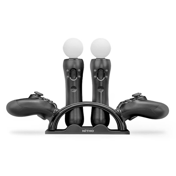 NITHO Laddningsstation PS4 PS Move in de groep HOME ELECTRONICS / Spelconsoles en accessoires / Sony PlayStation 4 bij TP E-commerce Nordic AB (C01643)