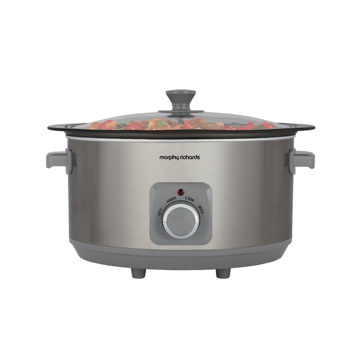 MORPHY RICHARDS Slowcooker Sear and Stew Red in de groep HUISHOUDEN & TUIN / Huishoudelijke apparaten / Slowcookers bij TP E-commerce Nordic AB (C01745)