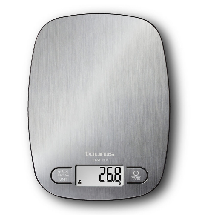 TAURUS Kitchen Scale Stainless Steel in de groep HUISHOUDEN & TUIN / Keukengerei / Keukenweegschaal bij TP E-commerce Nordic AB (C01756)