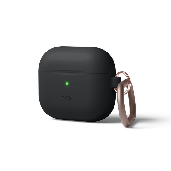 ELAGO AirPod 3 Hang Silicon Case Black in de groep HOME ELECTRONICS / Audio & Beeld / Koptelefoon & Accessoires / Accessoires bij TP E-commerce Nordic AB (C01818)