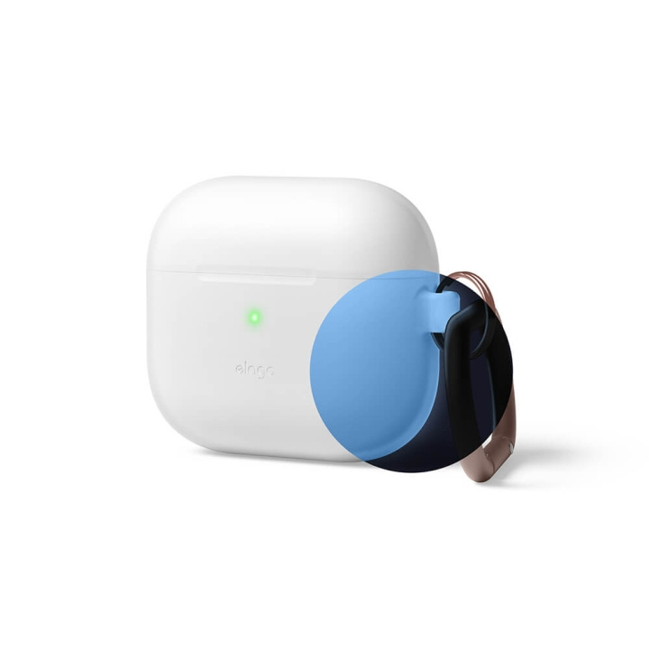 ELAGO AirPod 3 Hang Silicon Case Nightglow Blue in de groep HOME ELECTRONICS / Audio & Beeld / Koptelefoon & Accessoires / Accessoires bij TP E-commerce Nordic AB (C01822)